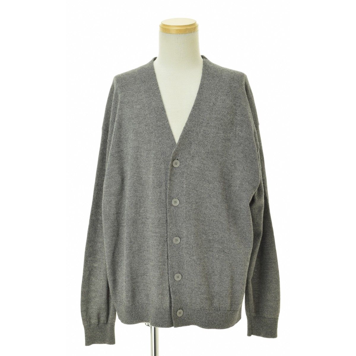 【ATON】24AW KRAGSM0104 WOOL WASH OVERSIZED オーバーサイズ ニット長袖カーディガン