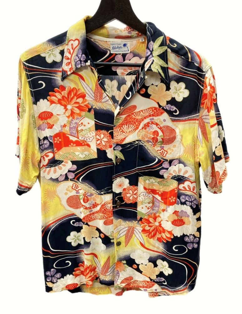 サンサーフ SUN SURF KING SMITH KIMONO DESIGN アロハシャツ