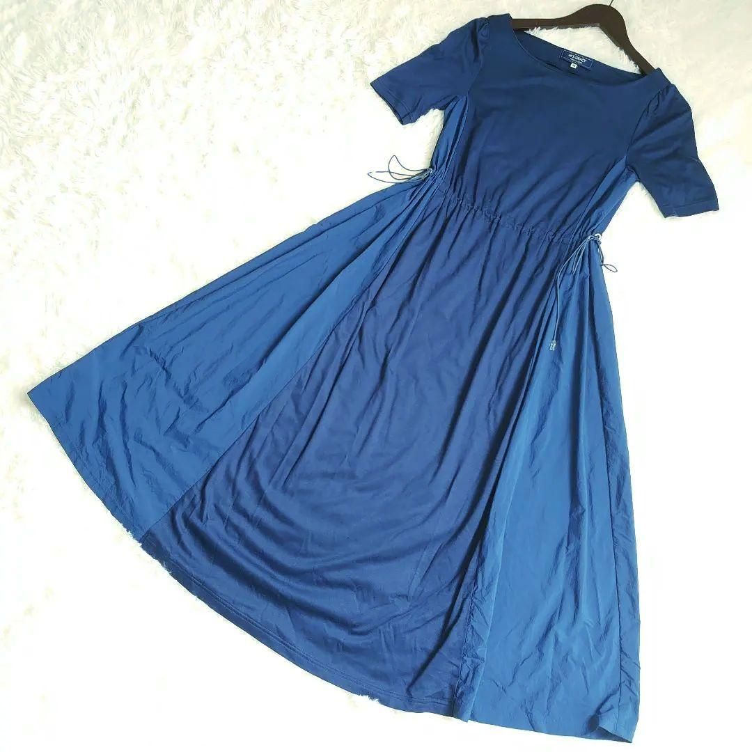 m s gracy ワンピース エムズグレイシー サイズ36 サイド切替 ブルー