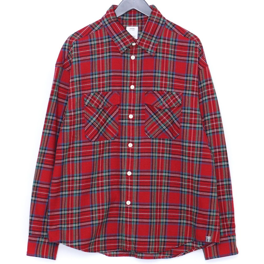 VISVIM Lumber Elk Check L/S Shirt サイズ2 レッド