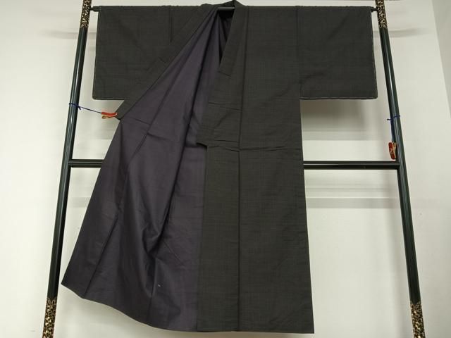 平和屋着物●男性　紬　アンサンブル　格子　正絹　逸品　AAAV7407zg 平和屋着物○男性 紬 アンサンブル 格子 正絹 逸品 AAAV7407zg - メルカリ