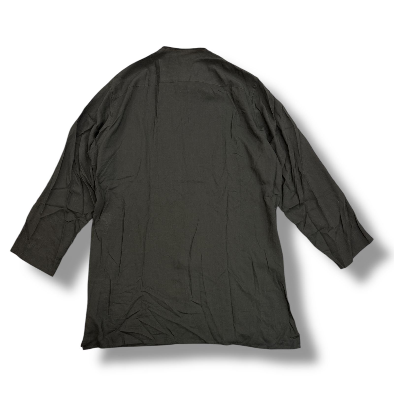 Yohji Yamamoto POUR HOMME N-スペアカラー付きシャツ バンドカラー 