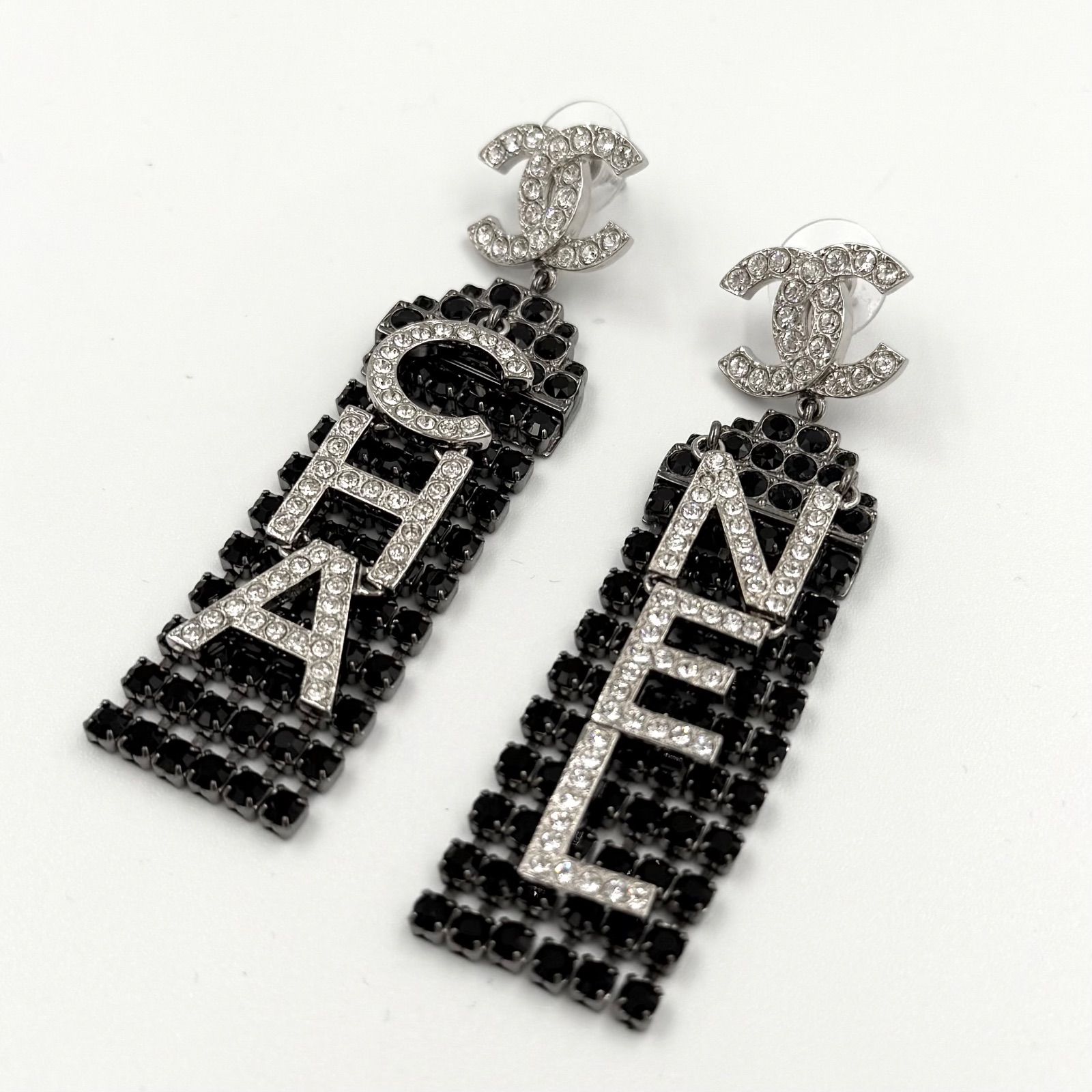 シャネル L20 B ラインストーン ピアス レディース CHANEL - メルカリ