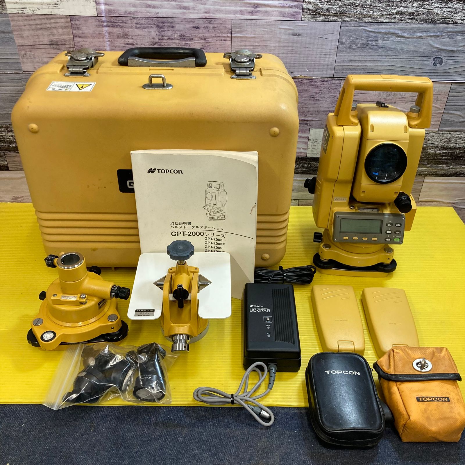 TOPCON(トプコン)】トータルステーション 付属品付き・バッテリー×2 GPT-2005F 中古現状品【八潮店】 メルカリ