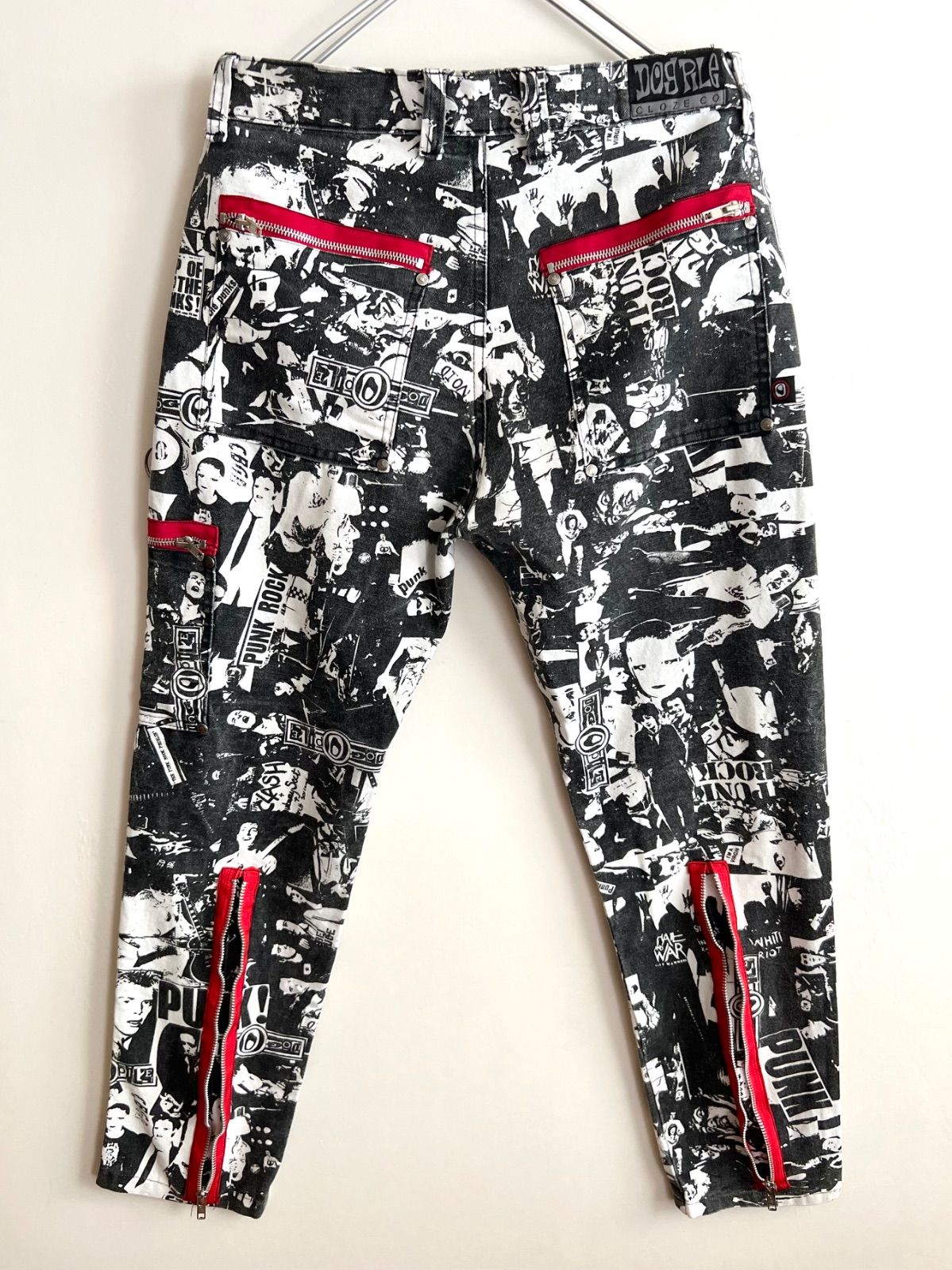 90's DOGPILE ドッグパイル Punk Rock pattern パンククス柄