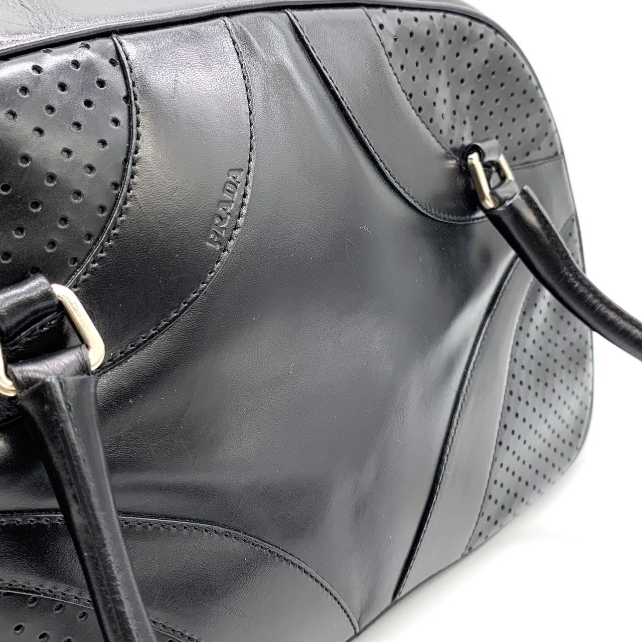 PRADA ブラック ミニボストンバッグ PRADA ブラック ボストンバッグ