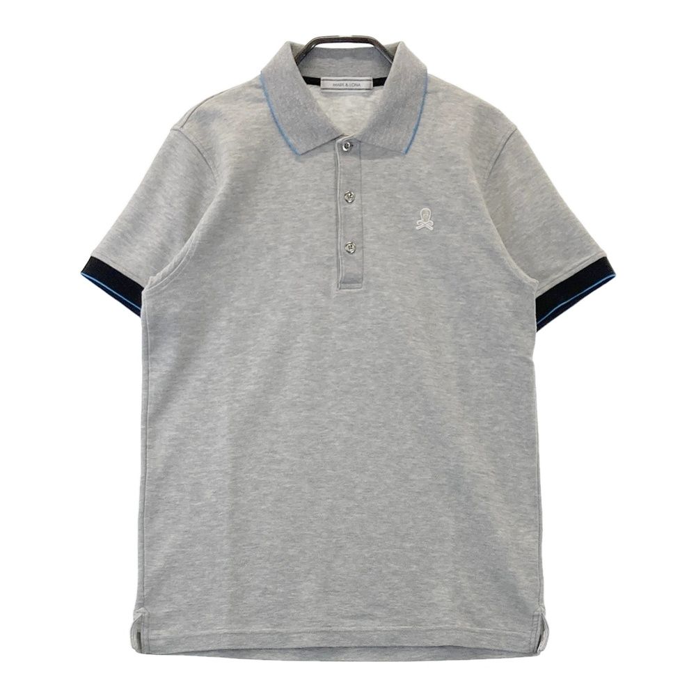サイズ：M MARK&LONA マークアンドロナ 半袖ポロシャツ グレー系