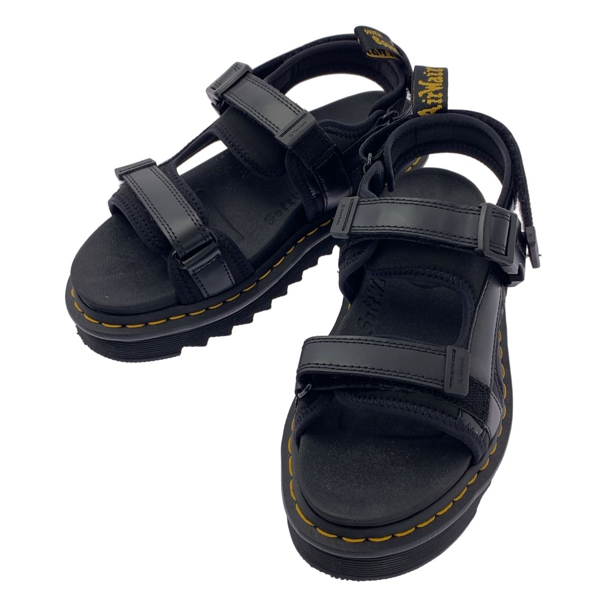 Y s | ワイズヨウジヤマモト | 2025SS | × Dr.Martens ドクターマーチンコラボ FORSTER ZEB Y S ストラップ シャークソール サンダル | UK6 | ブラック | メンズ