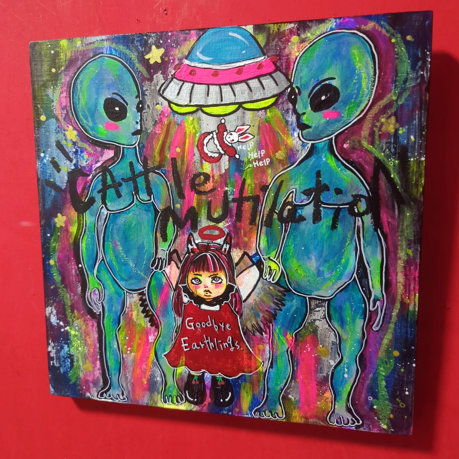 2023年製作】Abductioo（アブダクション） 現代アート イラスト