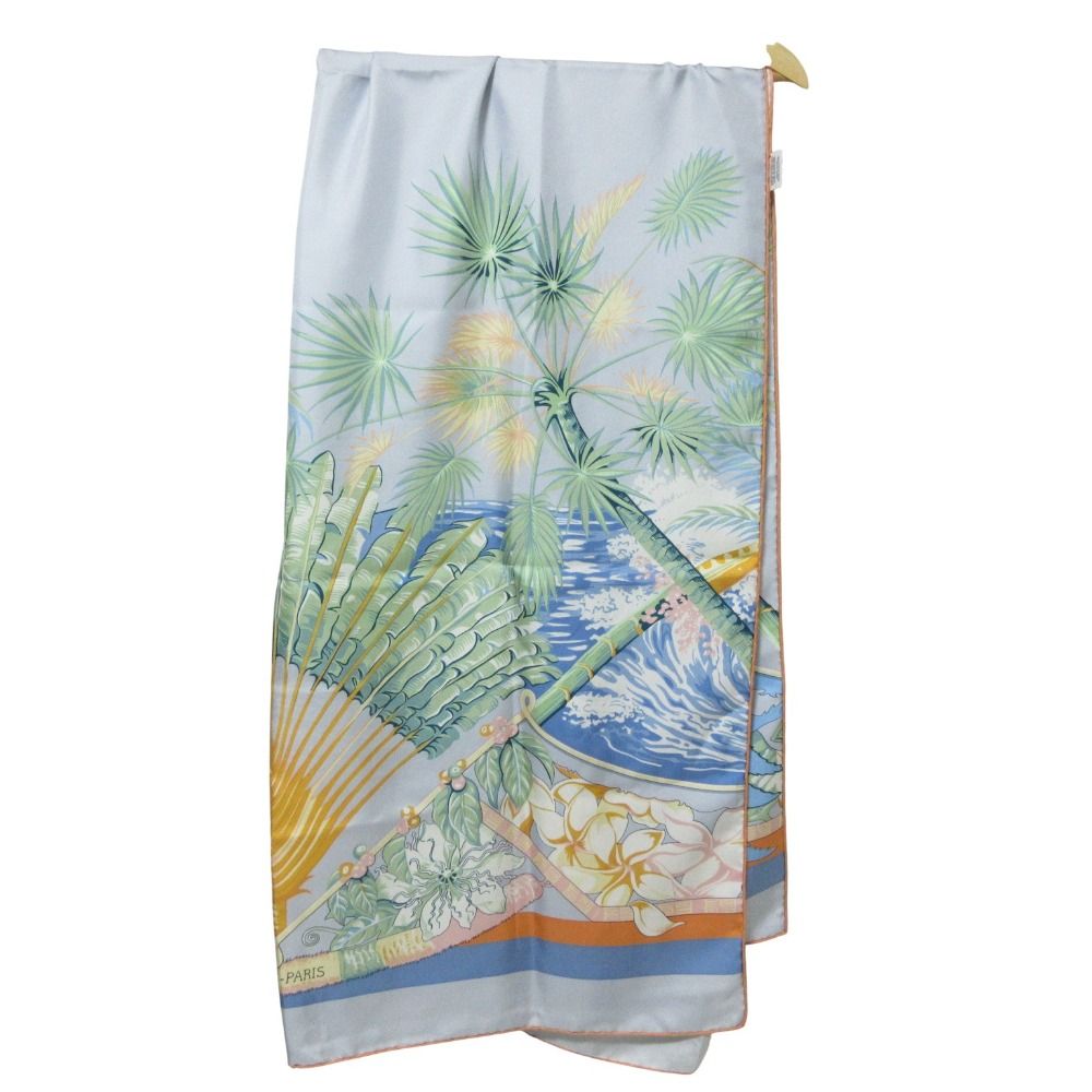 【美品】HERMES エルメス 大判 ストール スカーフ アロハ レクタングル 美品 クリーニング済 22SS HERMES エルメス Aloha rectangle
