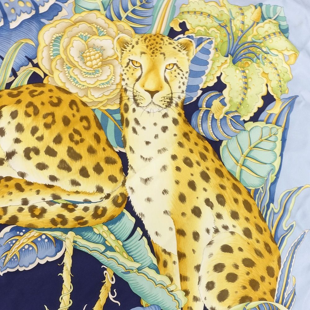 S.Ferragamo フェラガモ大判スカーフ　サファリ柄 Salvatore Ferragamo フェラガモ ヒョウ柄 アニマル 大判