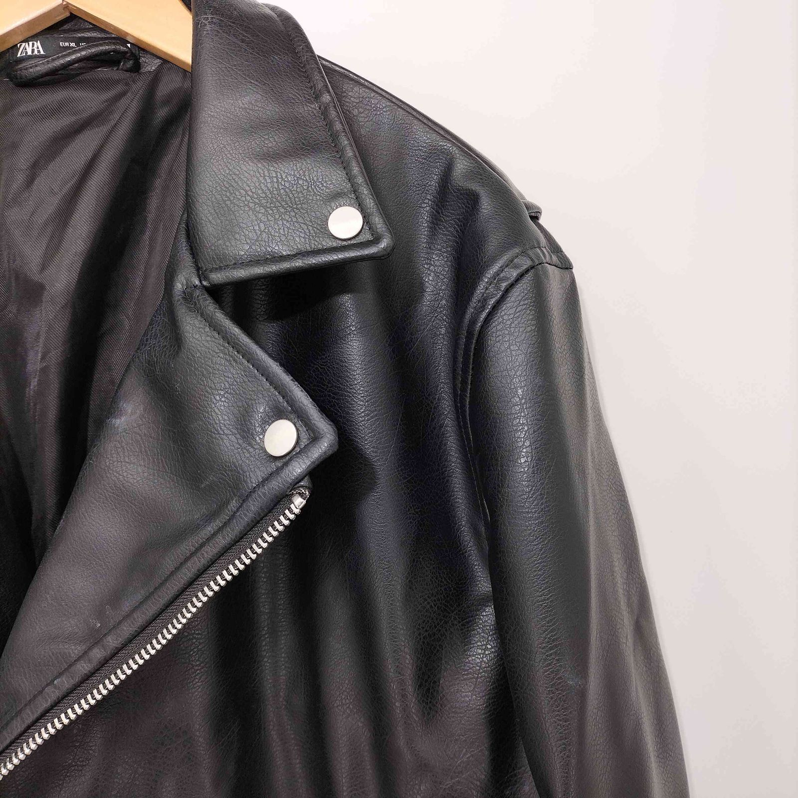 ザラ ZARA フェイクレザーライダース フェイクレザージャケット メンズ 