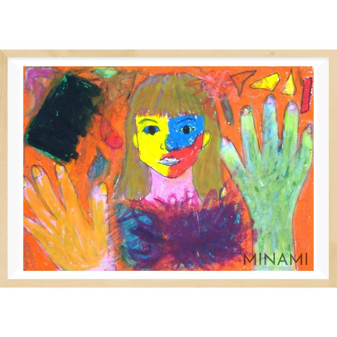 ルノワール 、【大きな夏の花かご】、希少画集画、新品高級額・額装付