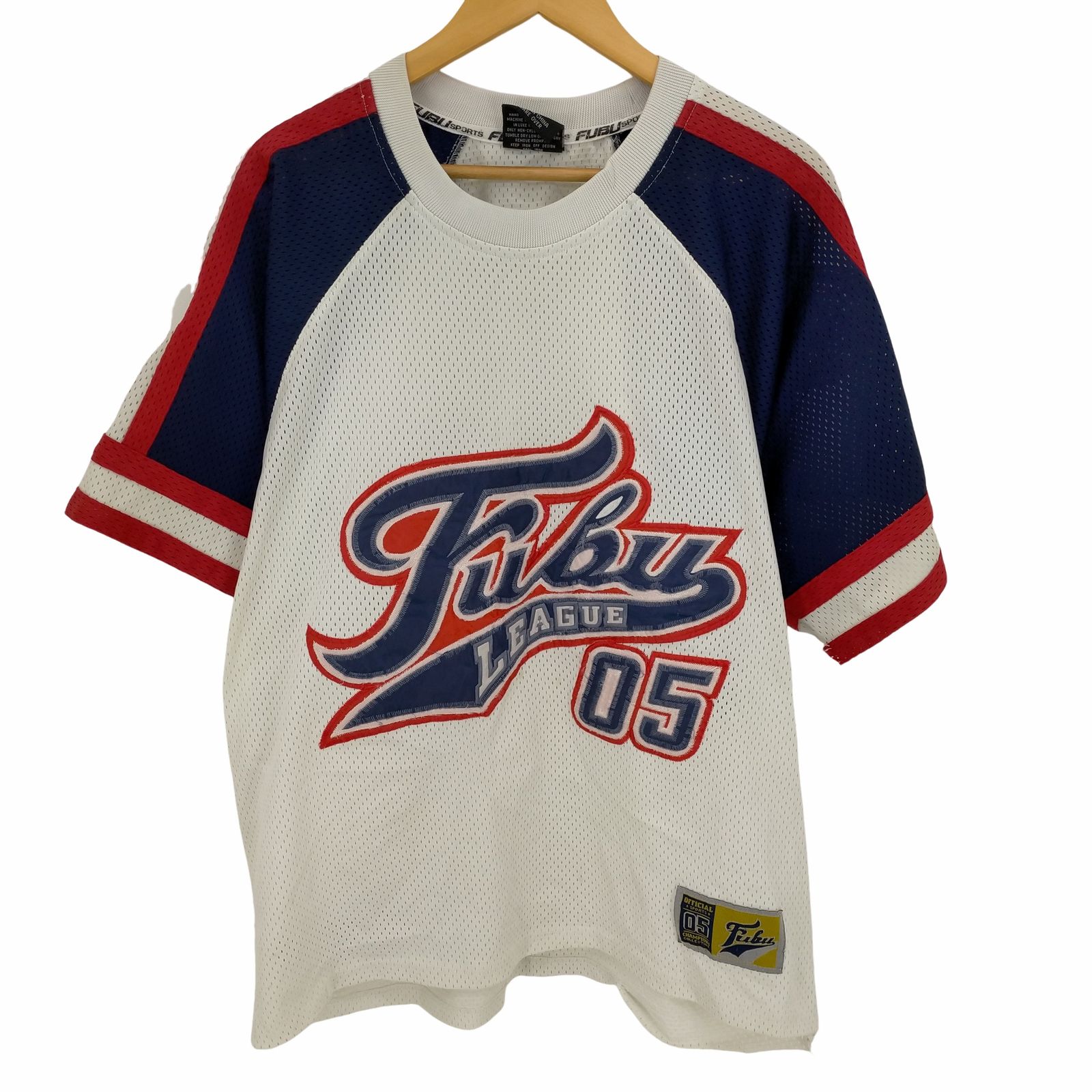 フブ FUBU 90-00s ゲームシャツ フットボールシャツ メンズ import：L