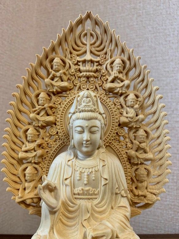 仏教美術 樹脂製 レプリカ 国宝 月光菩薩像 仏像 置物 M R7674 仏教