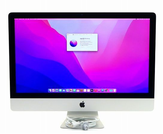 Apple iMac Retina 5K 27インチ Late 2015 Core i5-6500 3.2GHz 16GB 1TB(HDD)+24GB(APPLE SSD) Radeon R9 M390 Monterey 難有 中古