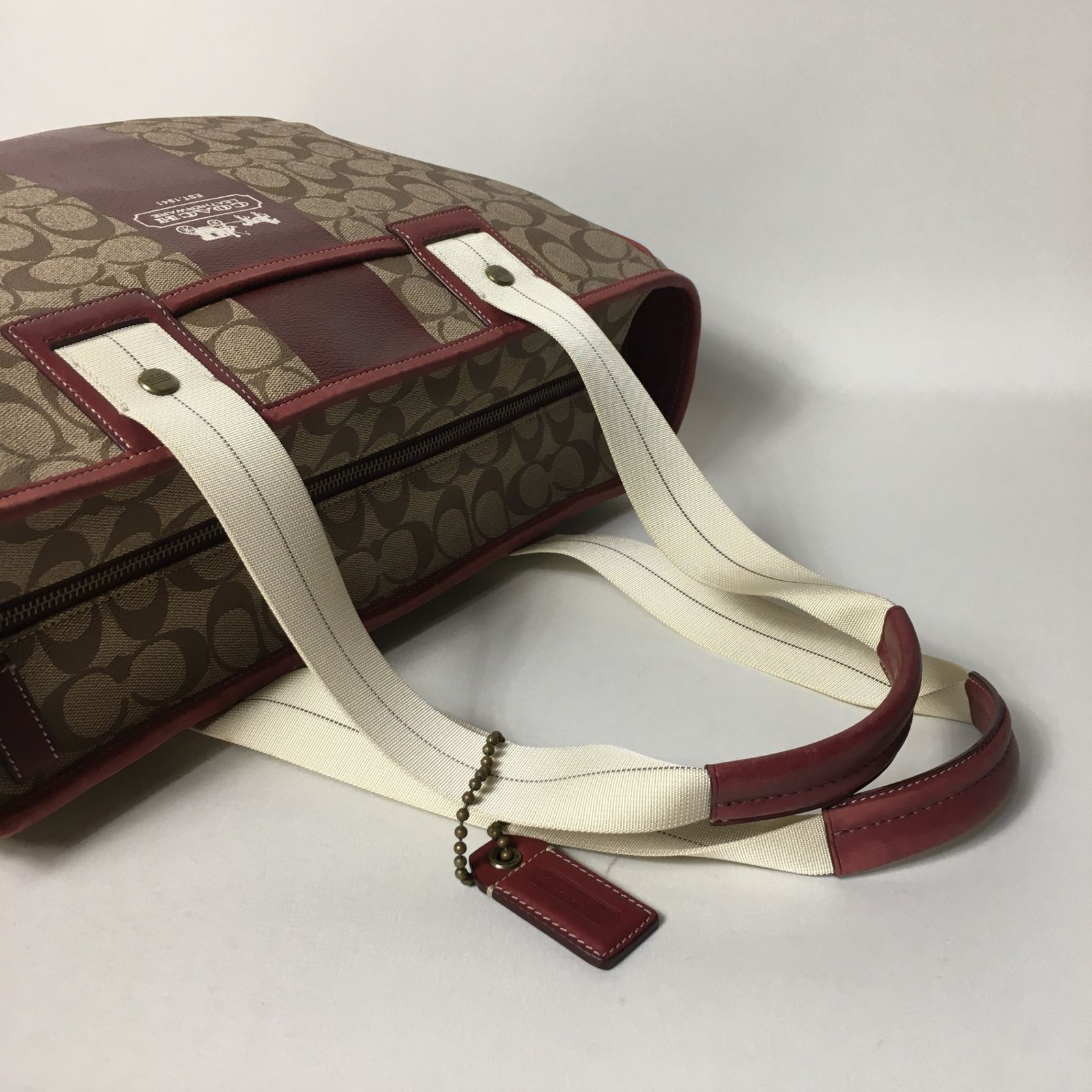 2506-328｜美品｜コーチ シグネチャー トートバッグ ボルドー 2506-328｜美品｜コーチ シグネチャー トートバッグ ボルドー