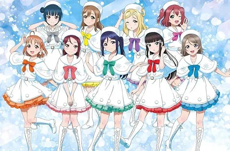 ラブライブ アクア 雪の結晶 イラストバージョン 鬼龍 紅郎 ダイヤ 衣装