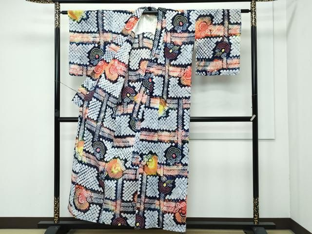 平和屋着物 上 夏物 浴衣 有松鳴海絞り 成り物 綿 CZAA3739s5