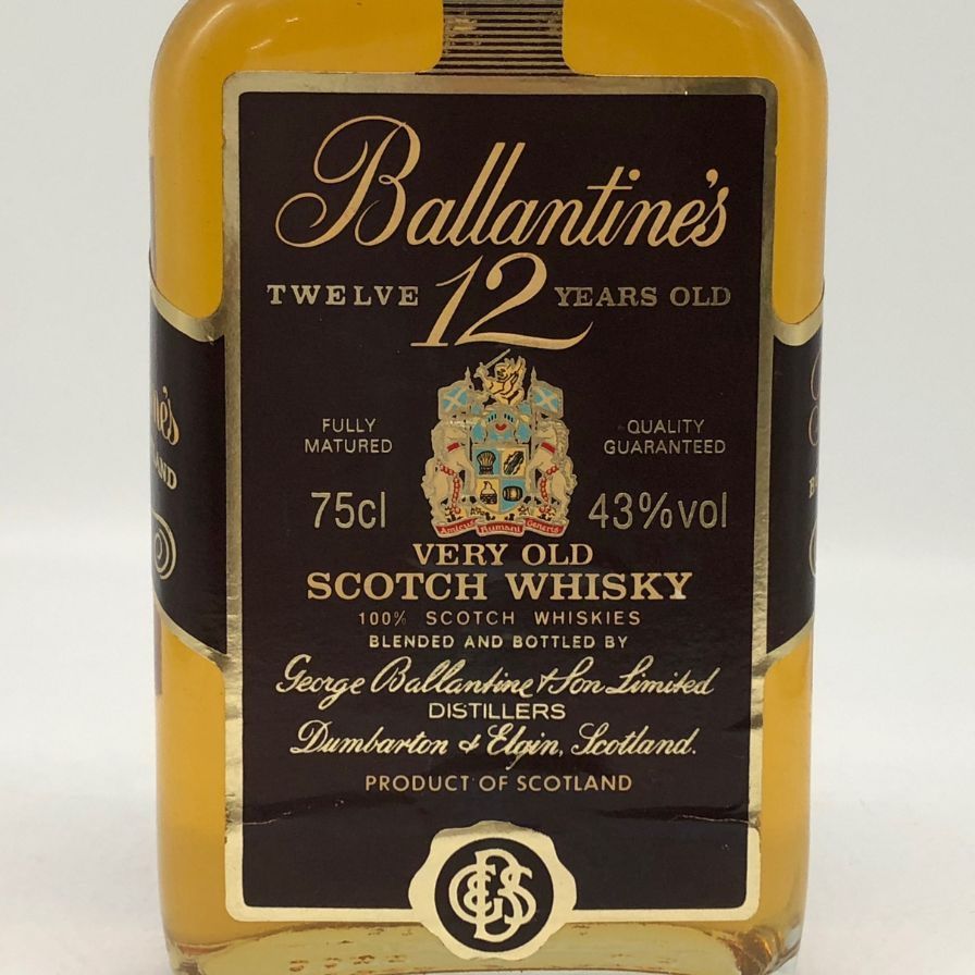 バランタイン　ベリーオールドスコッチウイスキー　12年未開封 750ml 43% バランタイン ベリーオールドスコッチウイスキー 12年 未開封