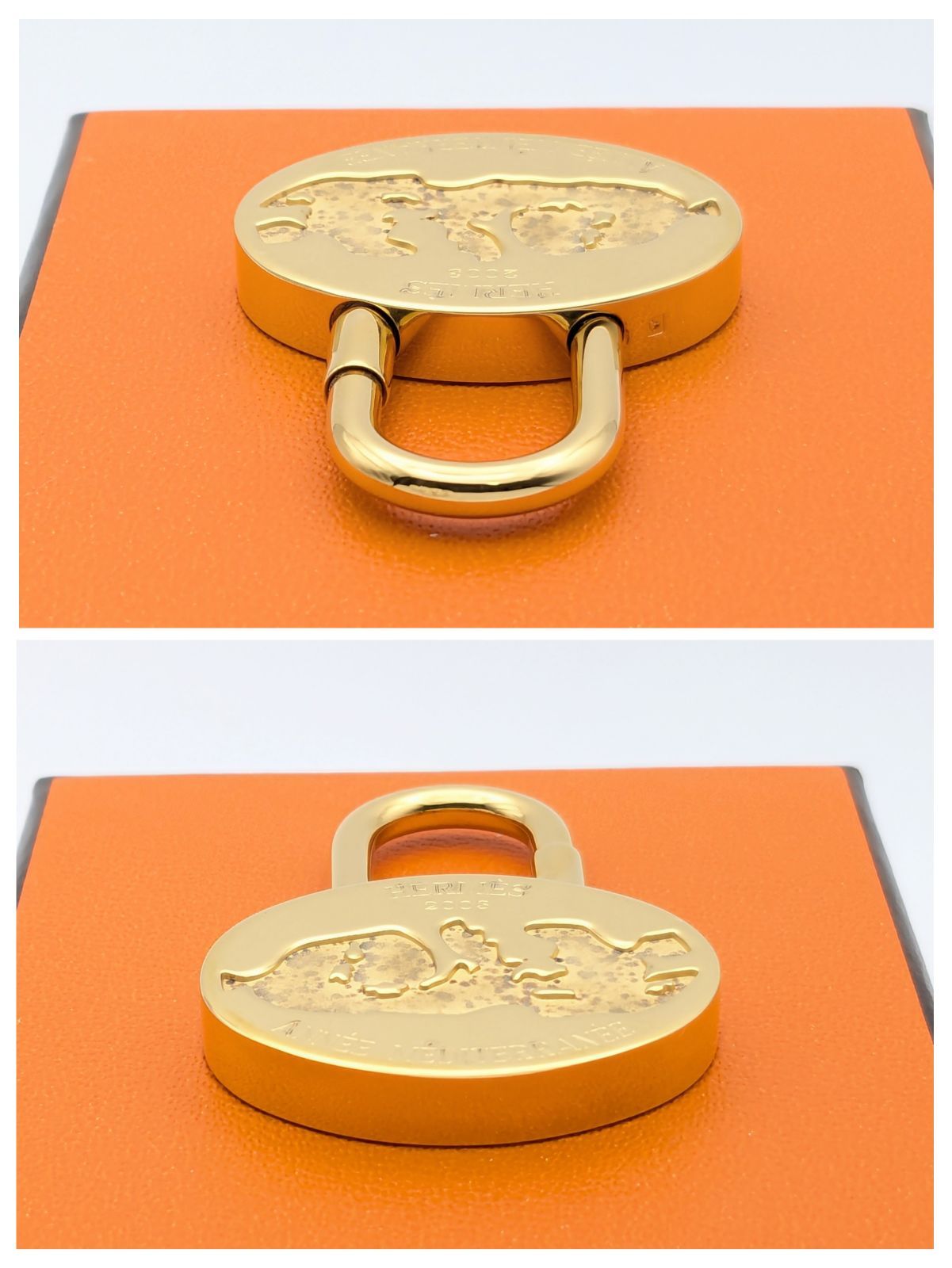 2003年限定 エルメス HERMES カデナ 地中海 ゴールド 箱付 - メルカリ