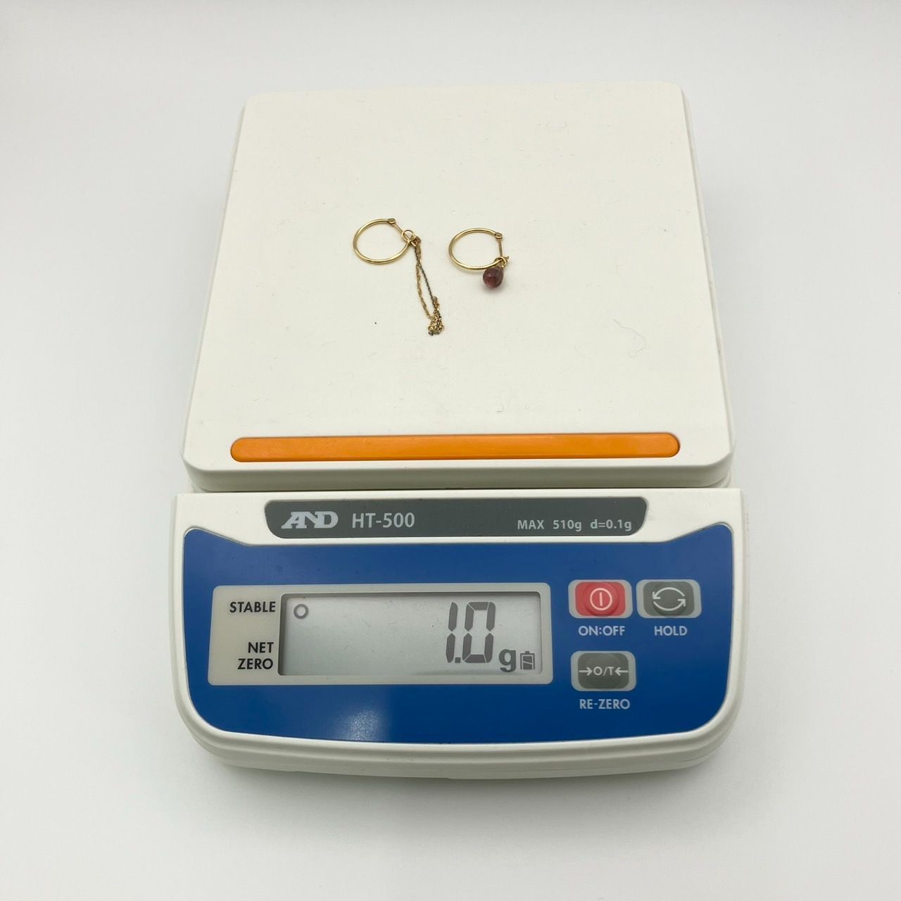 返品OK】203jewelry 203ジュエリー K18 ピアス ＋ オプション チェーン 