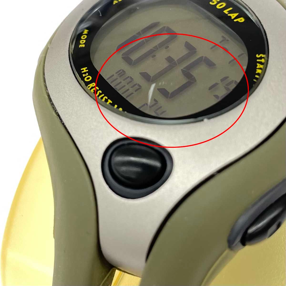 Nike デジタル腕時計 WG62-4040イエロー/グレー NIKE ナイキ 腕時計 WG62-4040 カーキ デジタル シリコン