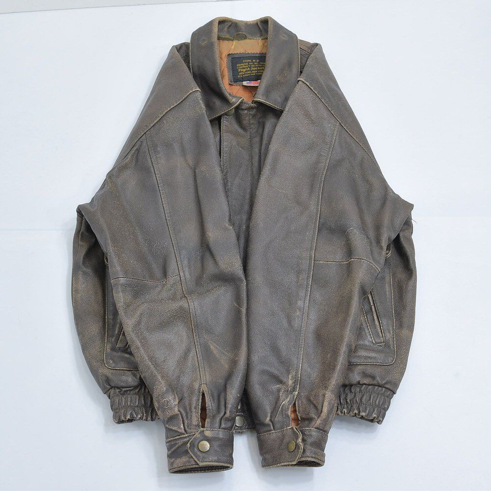 雰囲気系 90s〜 TYPE A-2 レプリカ レザー フライトジャケット
