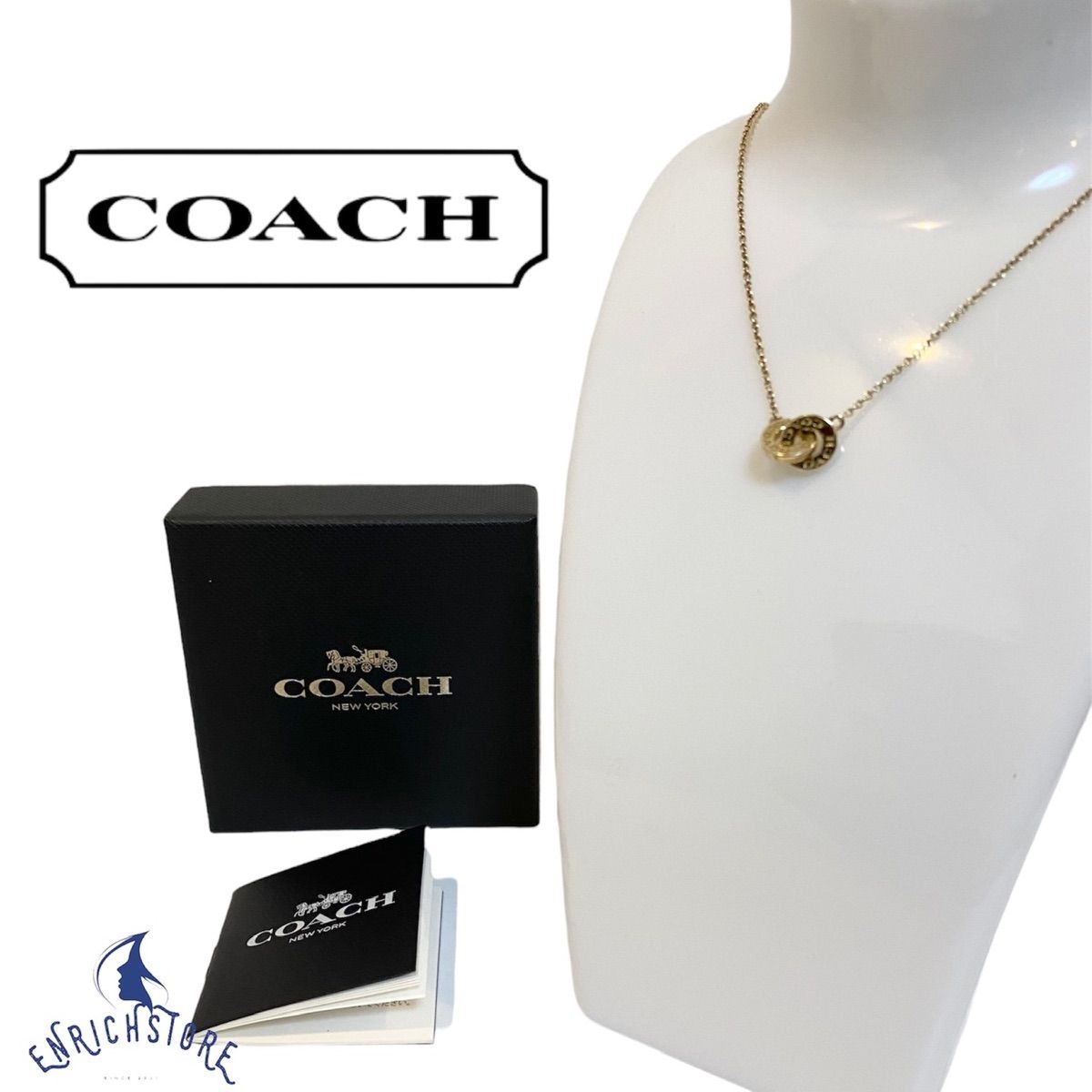 入手困難 COACH ゴールドロングネックレス PYRAMID tdh-latinoamerica.de