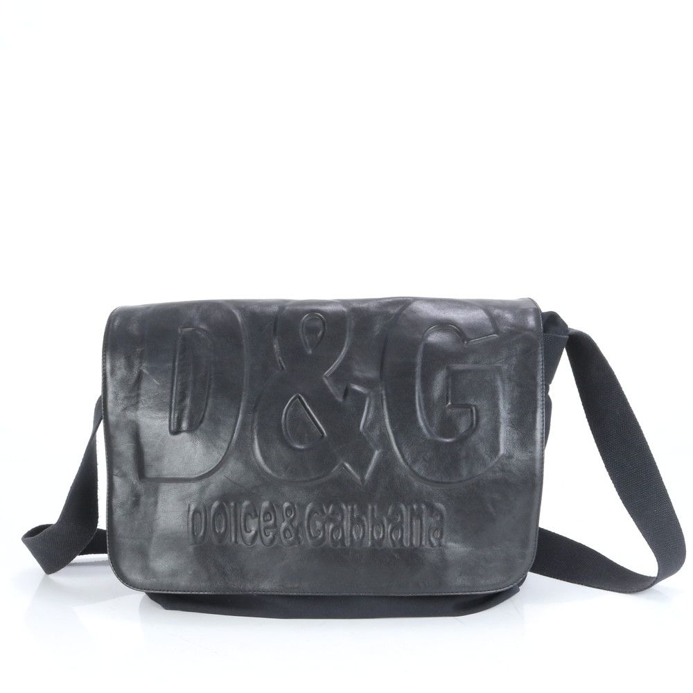 美品 D&G ドルチェアンドガッバーナ ホログラムシール付 レザー