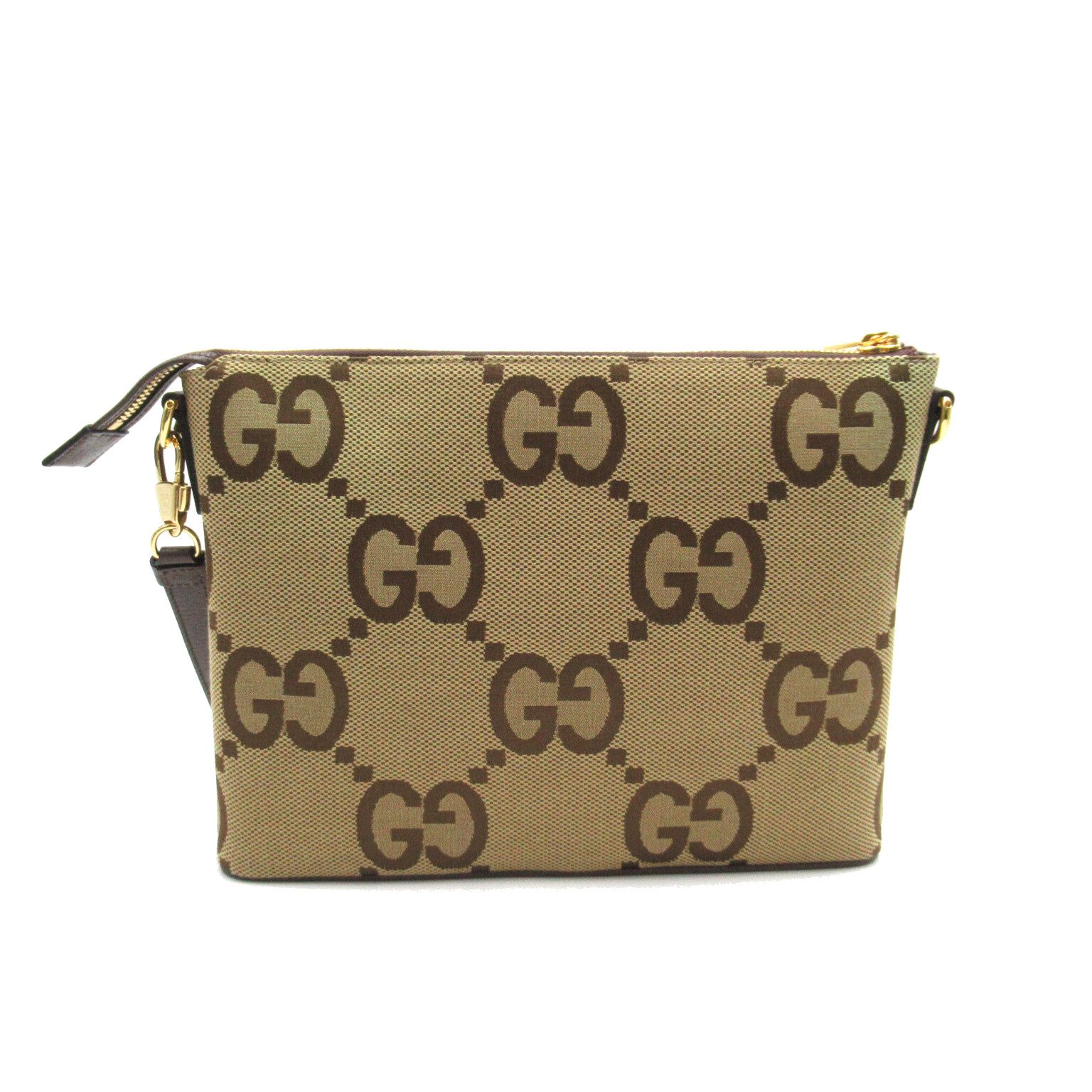 【GUCCI】ジャンボGG メッセンジャーバッグ ジャンボ GG スモール メッセンジャーバッグブラック レザー