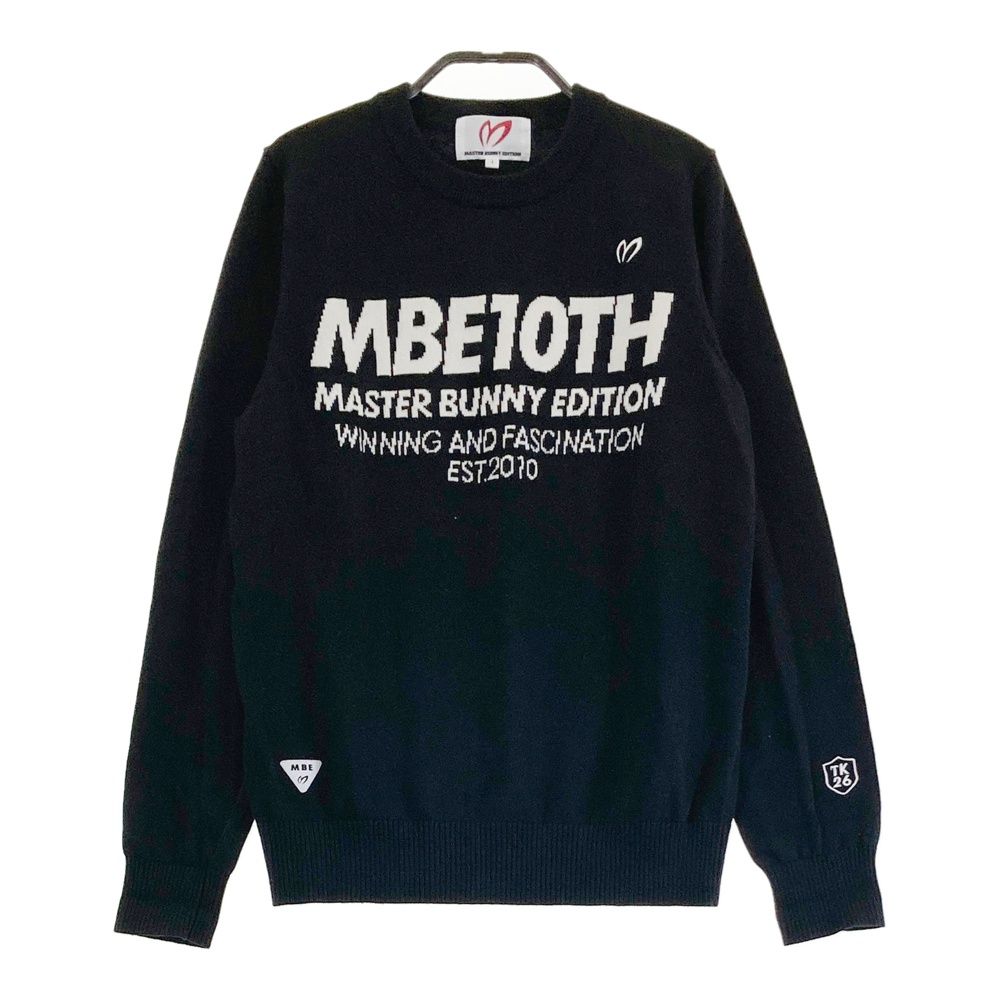 サイズ 1 MASTER BUNNY EDITION マスターバニーエディション ニットセーター カシミヤ混 ブラック系 240101542271 ゴルフウェア レディース ストスト