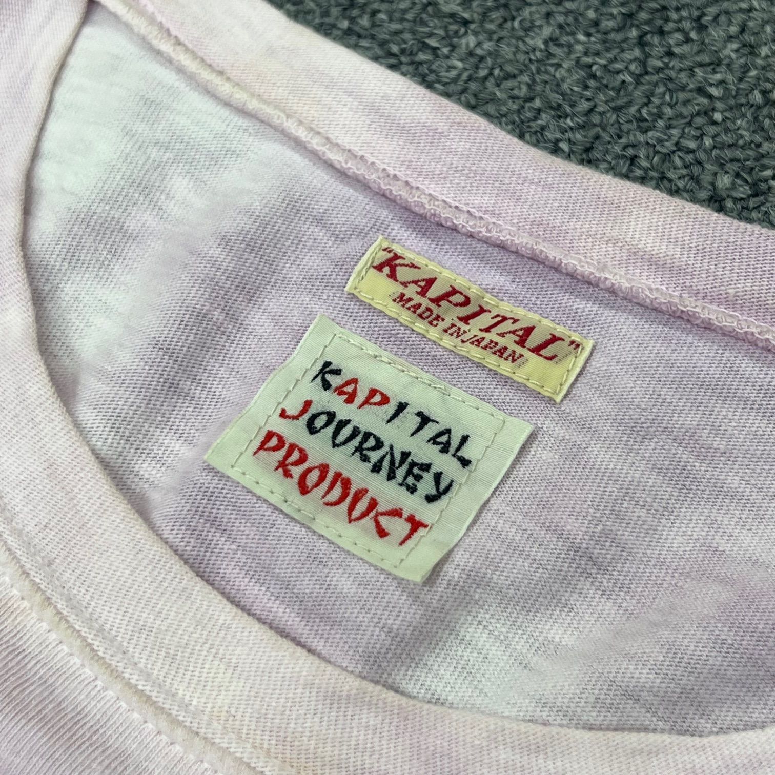 KAPITAL 天竺スリーブ切替カットソー ロンT キャピタル KR2108LC06 