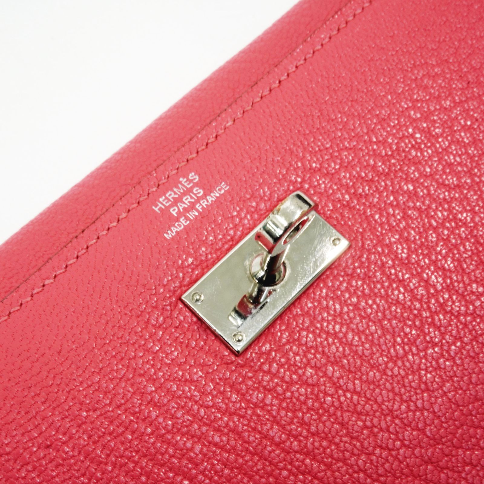 HERMES エルメス ケリーウォレットミディアム シェーブル ローズリップ 