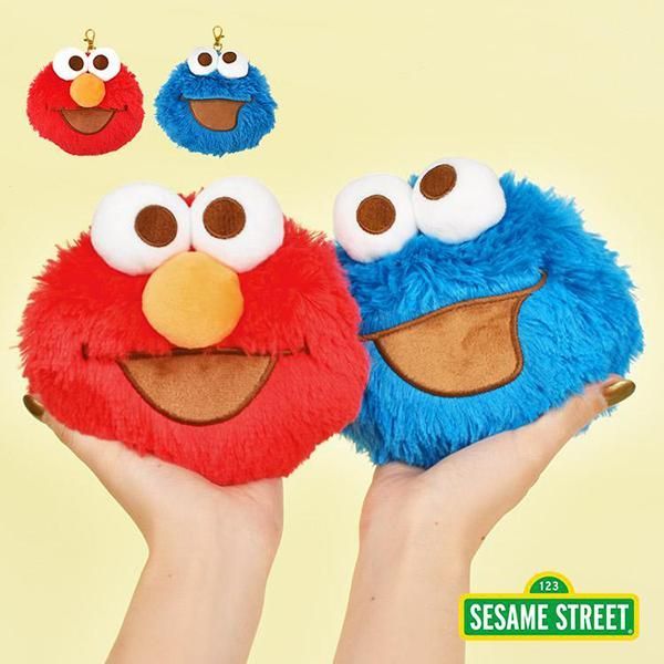 ぬいぐるみパスケース セサミストリート エルモ クッキー