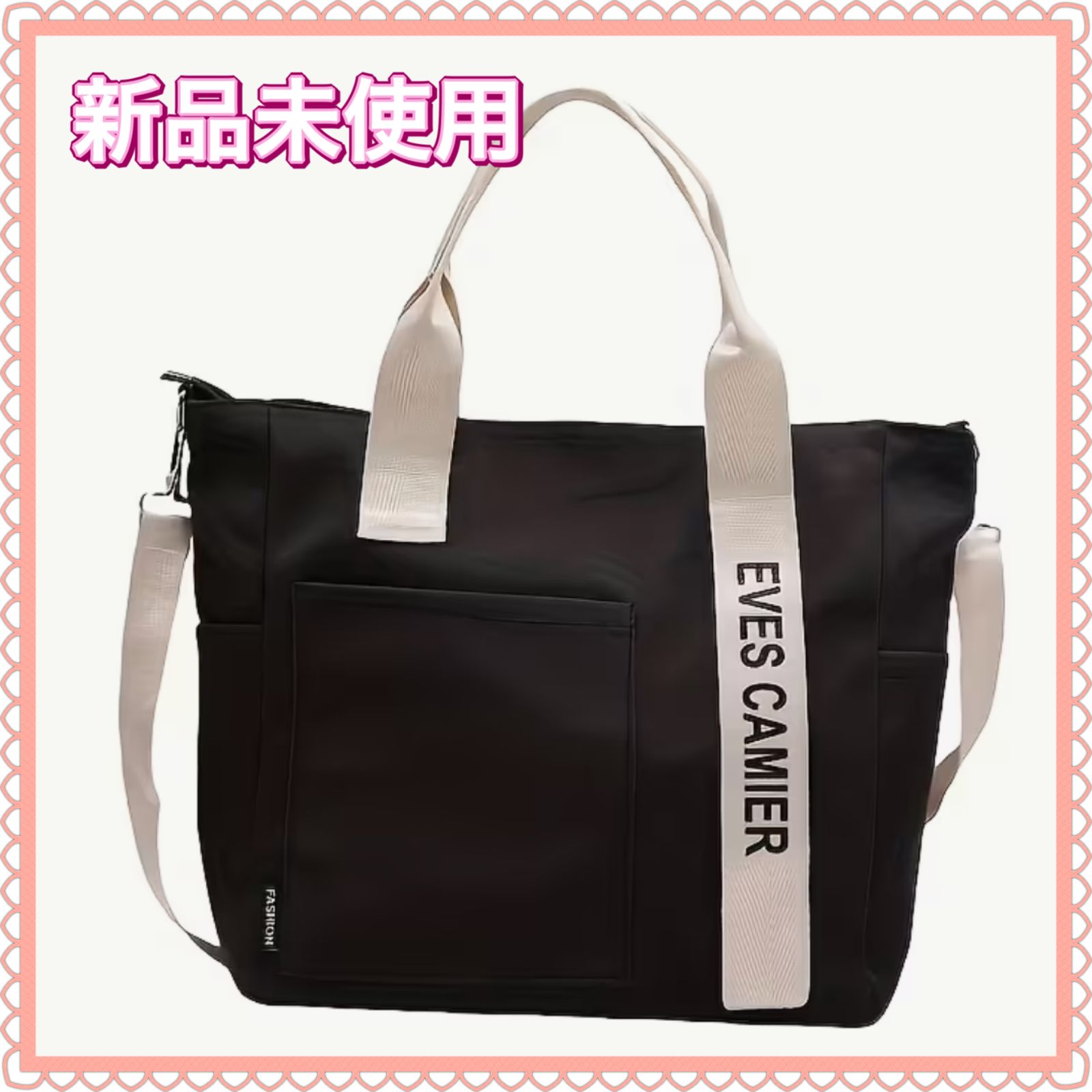 新品未使用 ブラックショルダーバッグ 男女兼用 - メルカリ