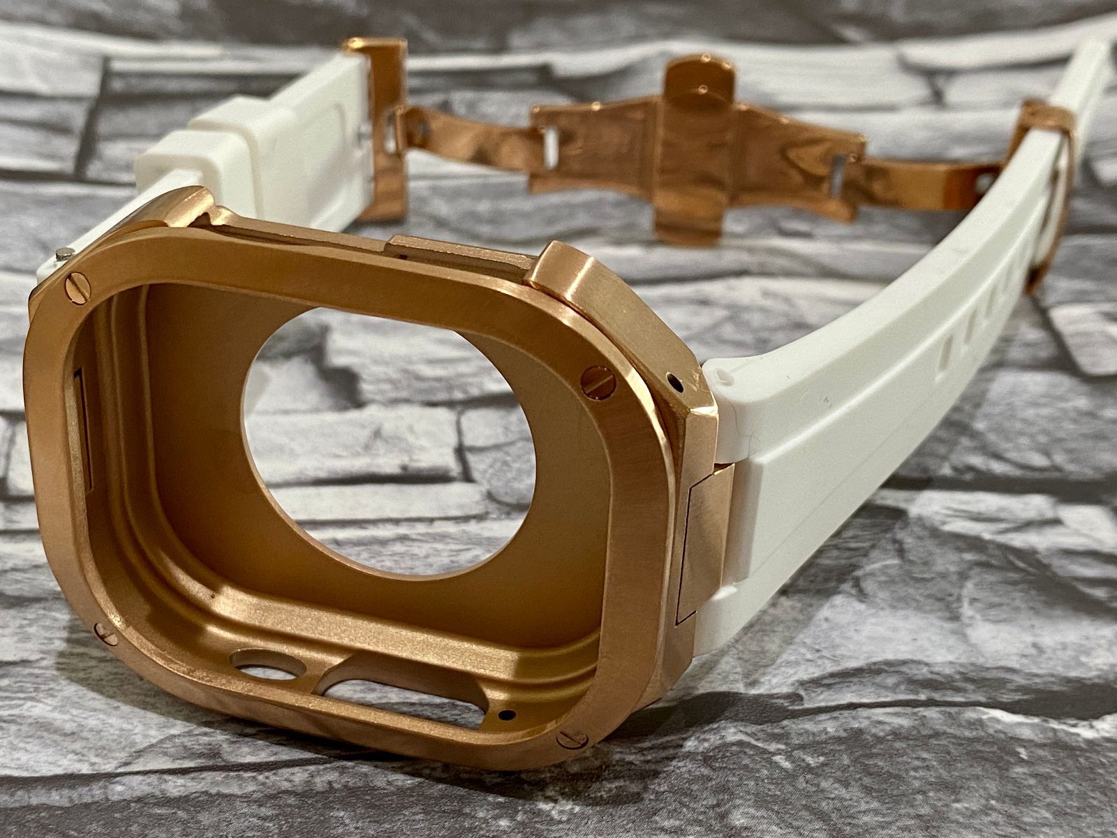 アップルウォッチバンド ラバーベルト カバー ステンレス Apple Watch ケース 49mm ウルトラ ultra スポーツ メンズ レディース05