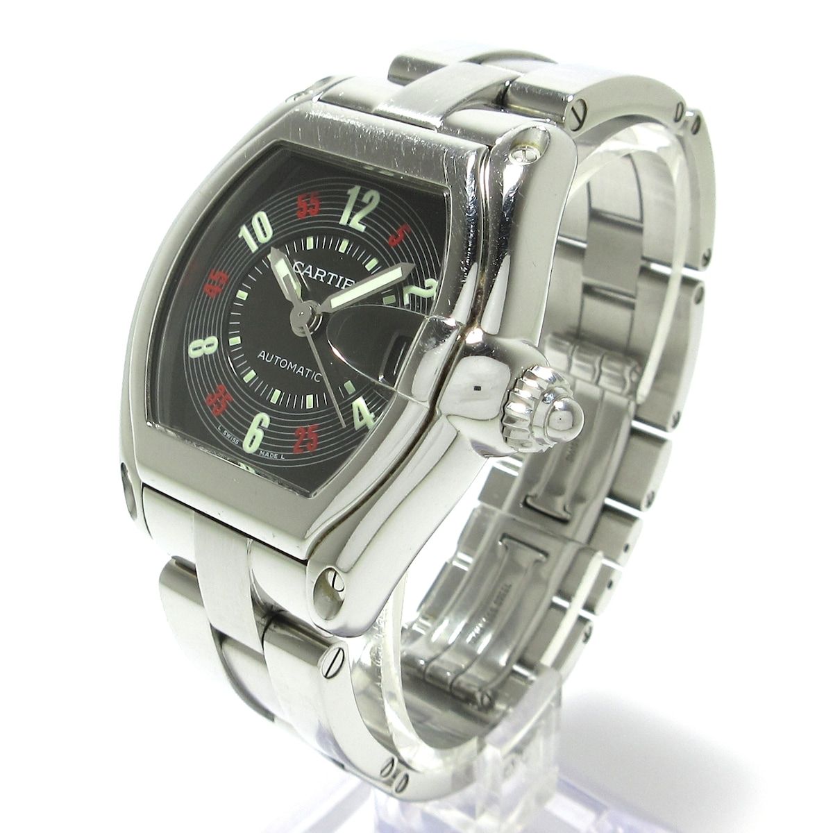 Cartier(カルティエ) 腕時計 ロードスターLM W62002V3 メンズ SS 黒 - メルカリ