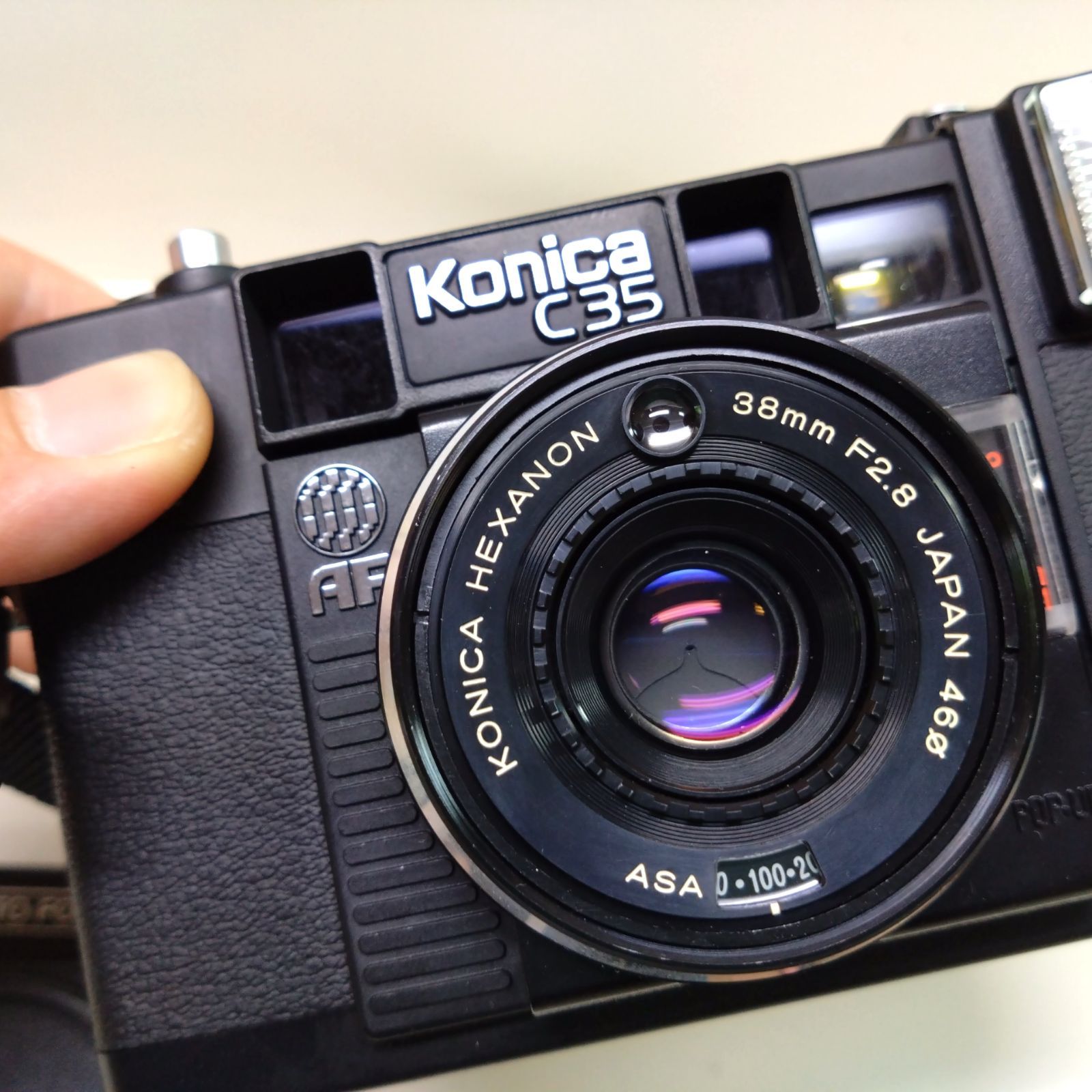 ☆美品☆ジャスピンコニカ KONICA C35 AFフィルムカメラ-