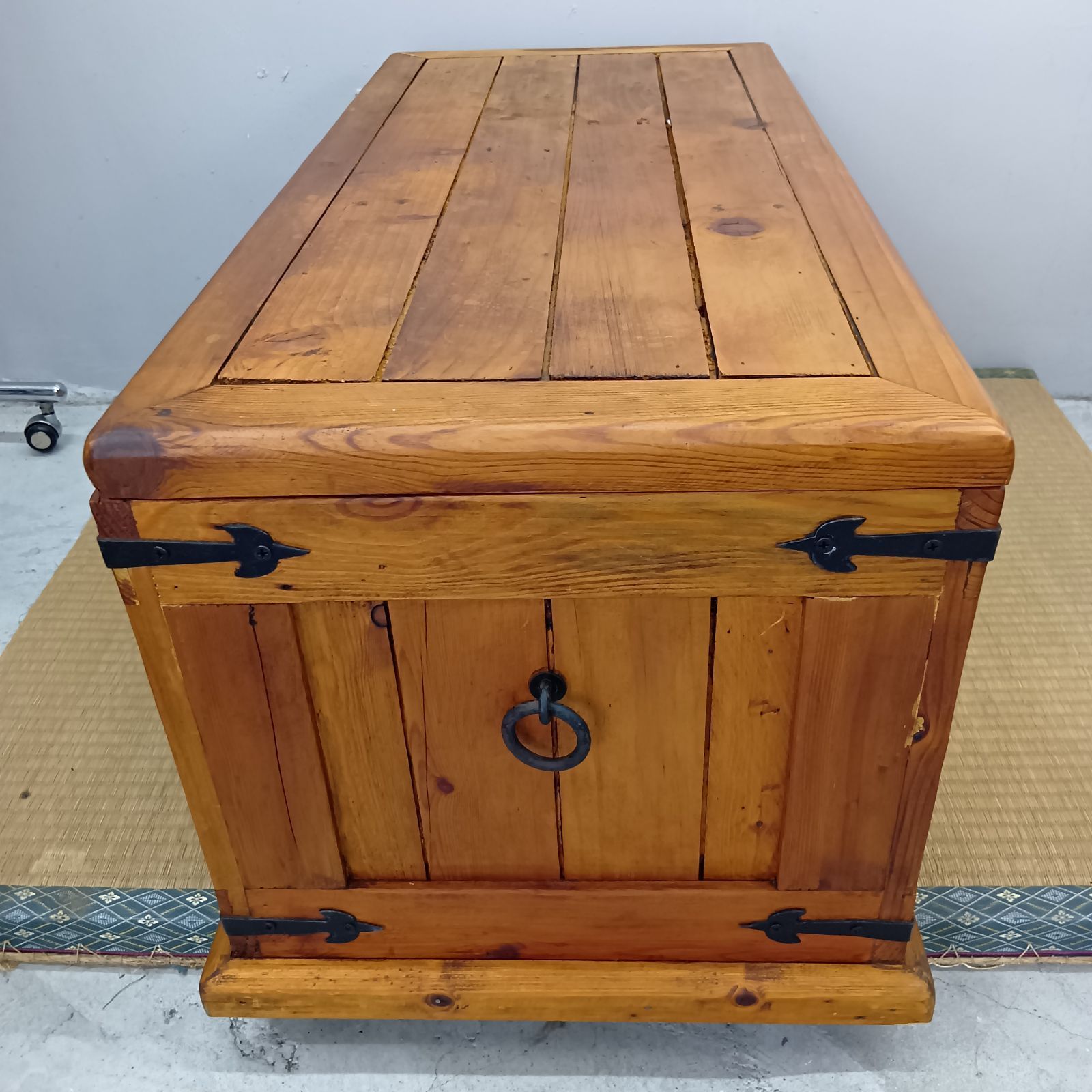 木製宝箱　木箱　おもちゃ箱　コンテナ　アンティーク 楽天市場】2個セット 収納ボックス 宝箱 レトロ アンティーク調