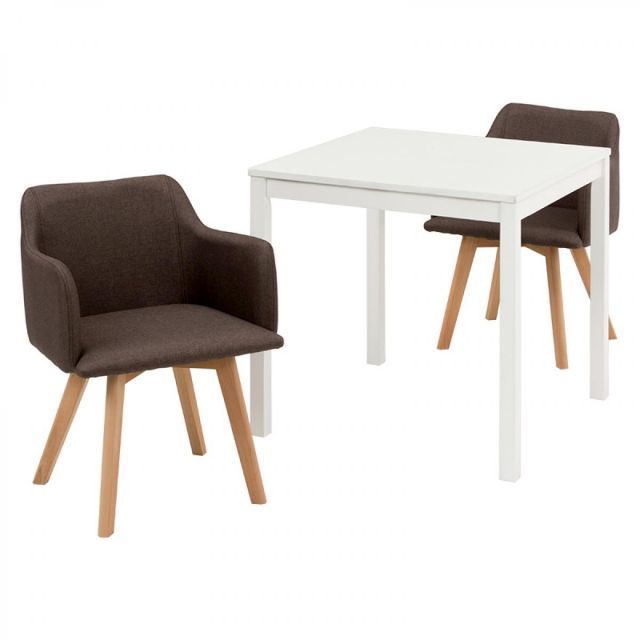 萩原 Hagihara SH-8620WH-23BR-3S ダイニング３点セット 新生活 インテリア 家具おしゃれ