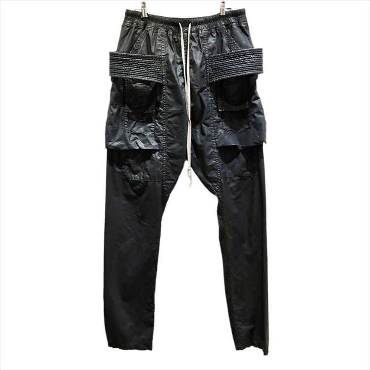 RICK OWENS DRKSHDW リックオウエンスダークシャドウ 15SS Cargo Pants Black ドローストリング  クリーチカーゴパンツ ブラック size=S DU15S9376-WP - メルカリ