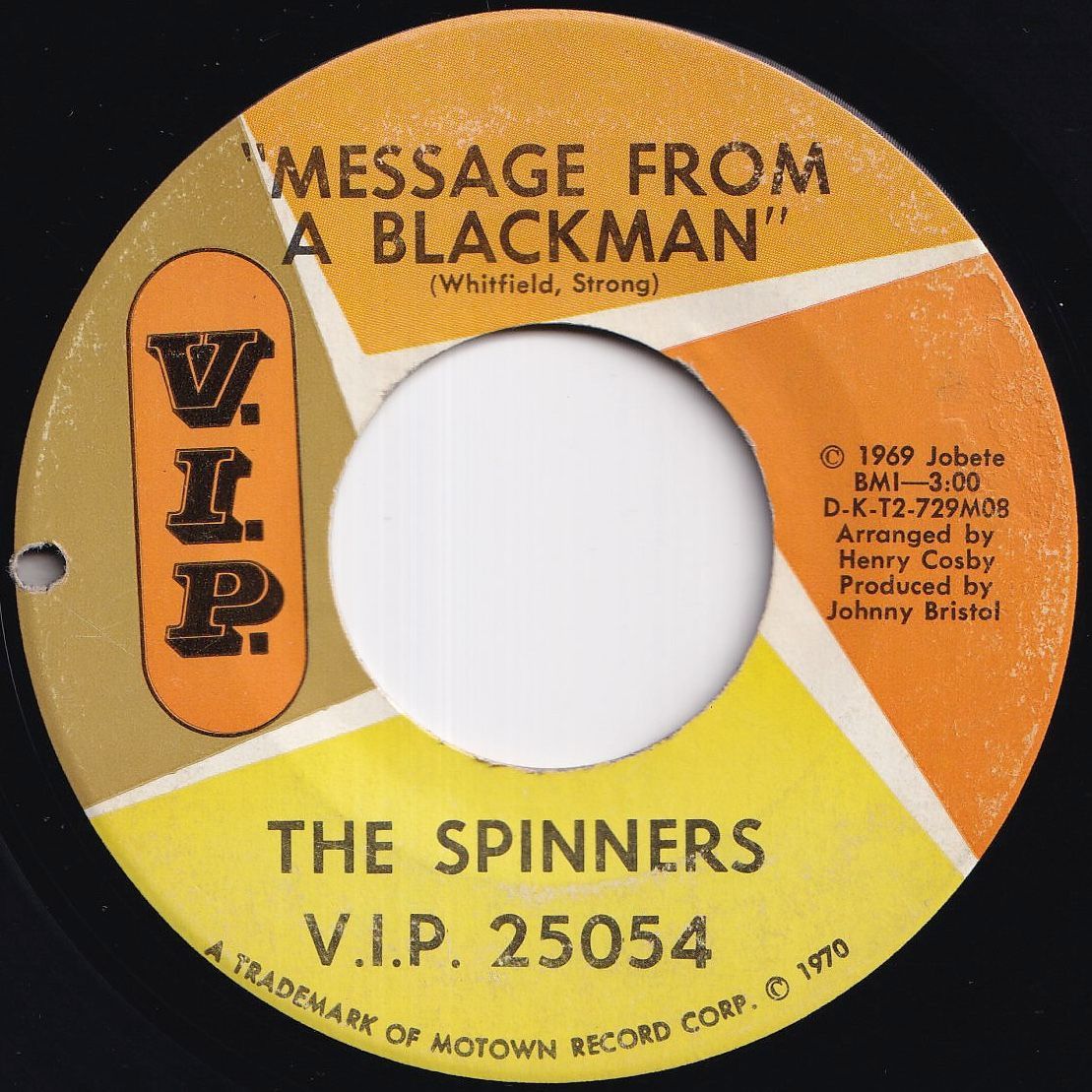 Spinners Message From A Blackman / (She's Gonna Love Me) At