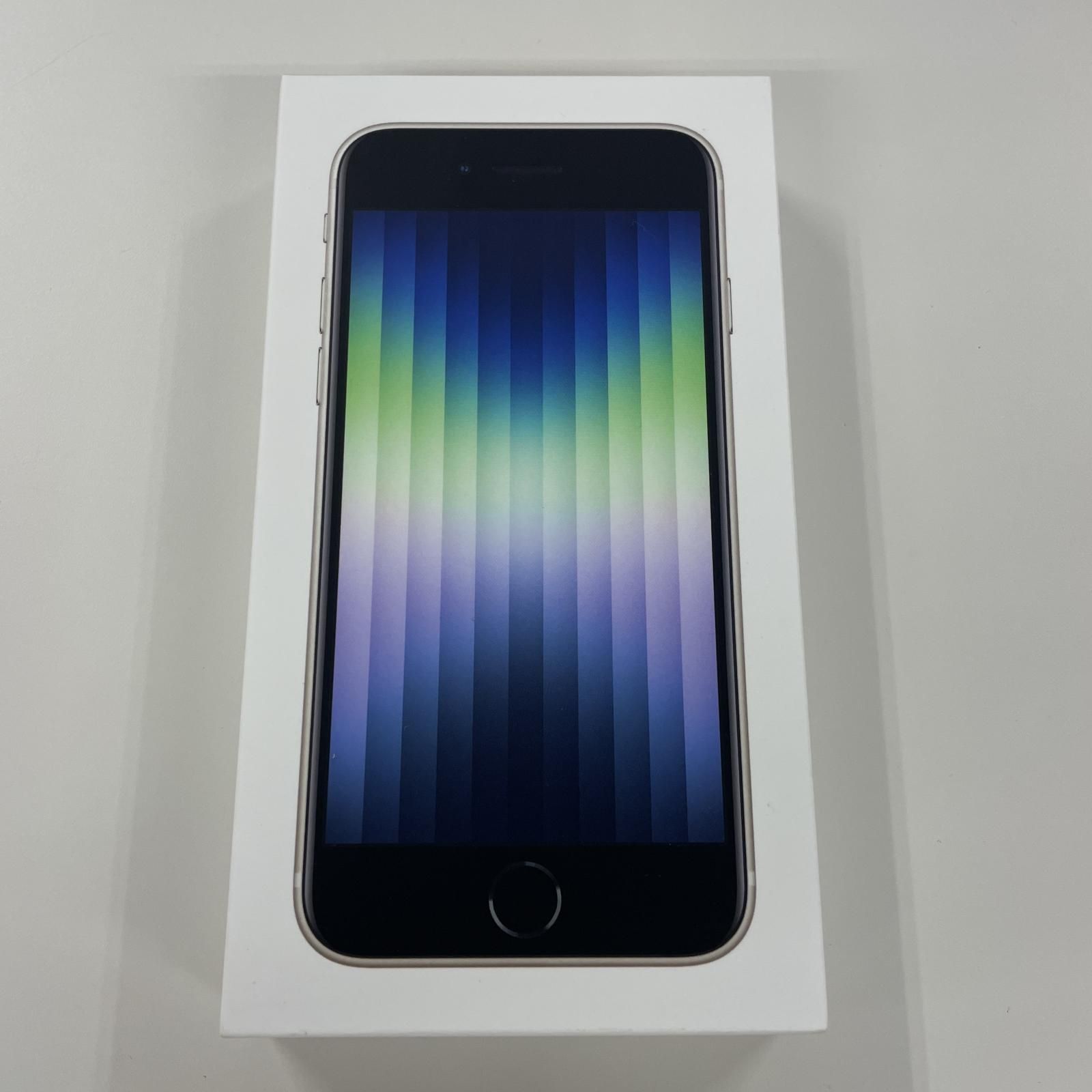 iPhone - iPhone SE3 128Gb SIMフリー スターライト 白色 602263の通販