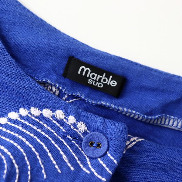 marble SUD マーブルシュッド コットン EMB くじら 刺繍 ワンピース