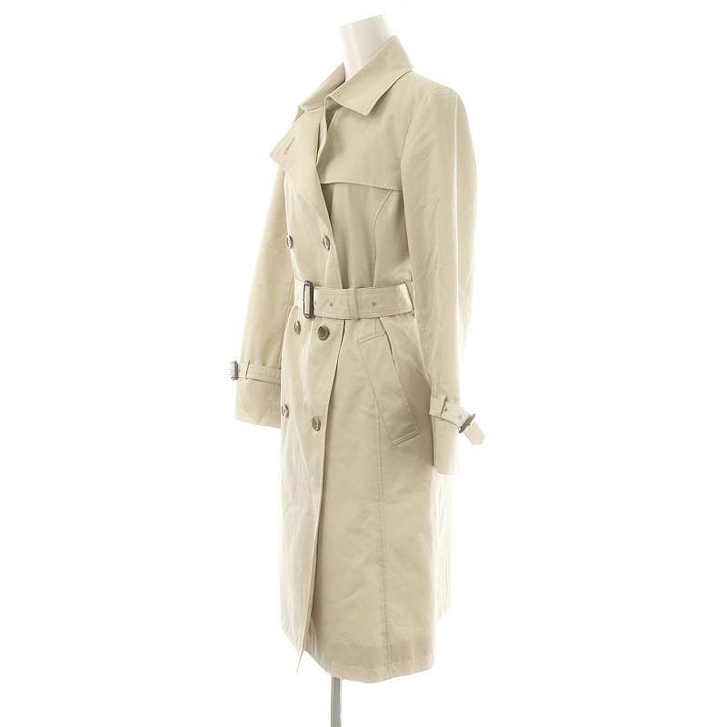 最終価格 美品23区コットンポリエステルギャバジン ロング トレンチコート36 23区 コットンポリエステルギャバジン ロング トレンチコート