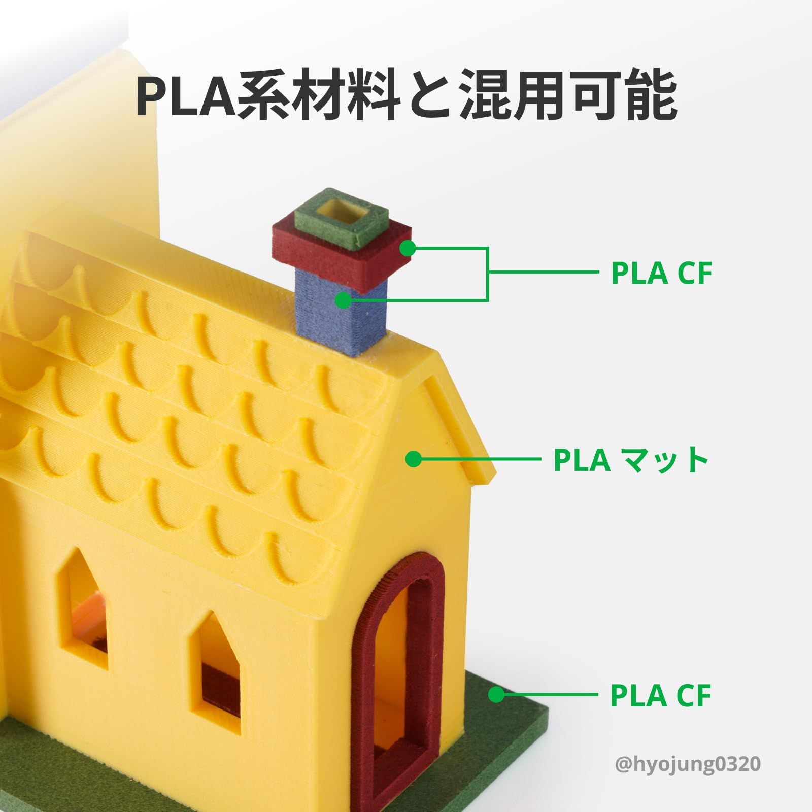 Bambu Lab PLA-CF 3Dプリンター用フィラメント カーボンファイバーの質感 積層跡が目立ちにくい 機械的特性 寸法安定性 AMS対応 再利用 スプール付き ブラック 正味重量1kg 寸法精度1.75mm - 0.03m CHRISTIANNAURATH_COM_BR