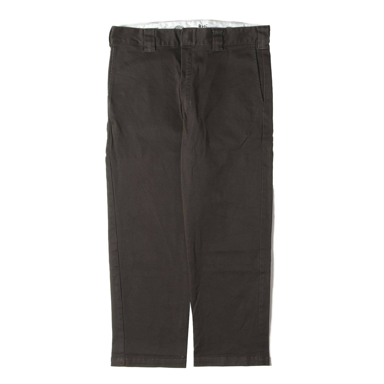 Ron Herman ロンハーマン パンツ サイズ:36 Dickies 別注 ストレッチ ツイル ストレート ワーク チノパンツ Stretch Cotton Straight Pants ジッパーフライ トラウザー RHC チャコール コラボ【メンズ】