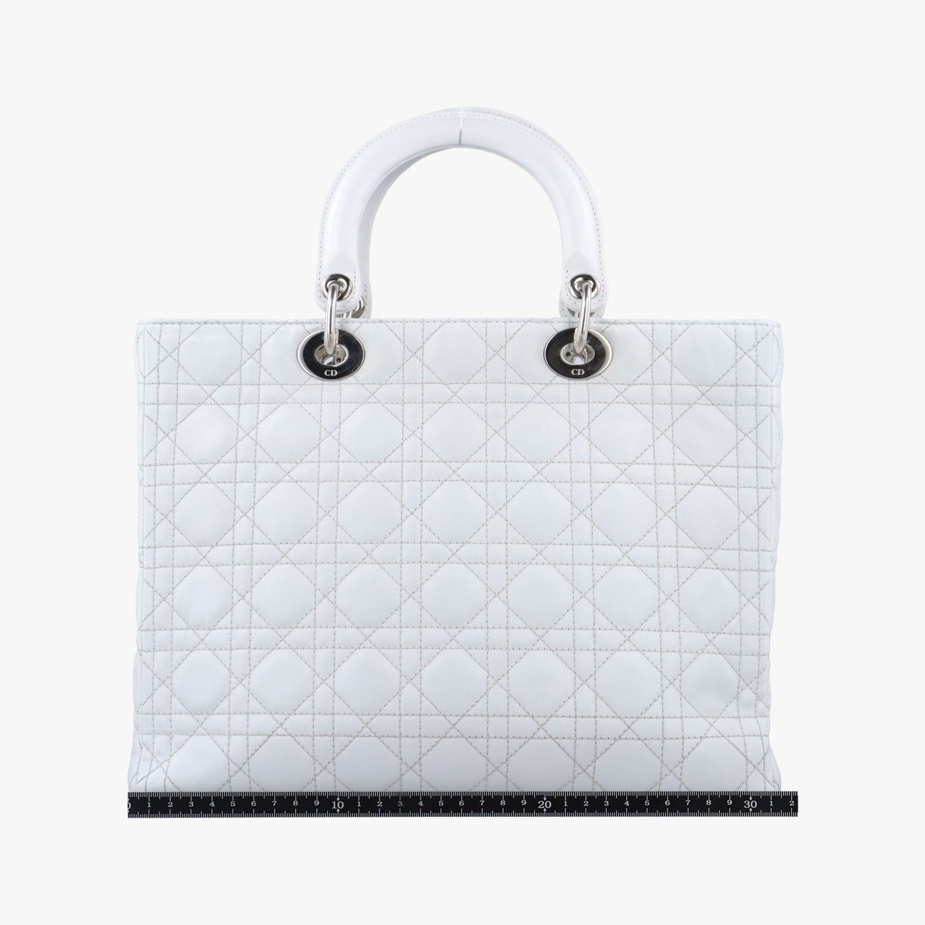 クリスチャンディオールChristian Diorレディ ディオールホワイトパテント16-BO-1101