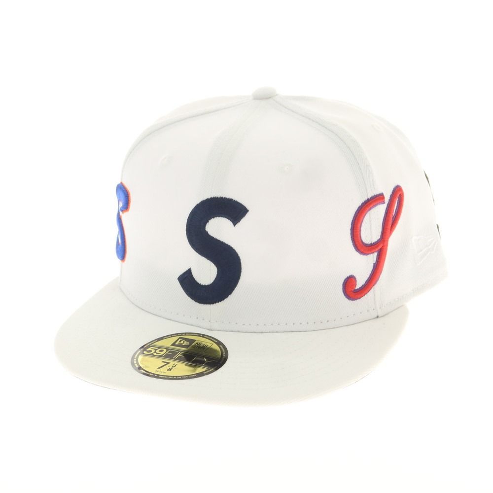 シュプリーム Supreme 春夏 Multi S Logo New Era ポリエステル ベースボールキャップ ホワイト サイズ7 5 8 60.6cm メンズ